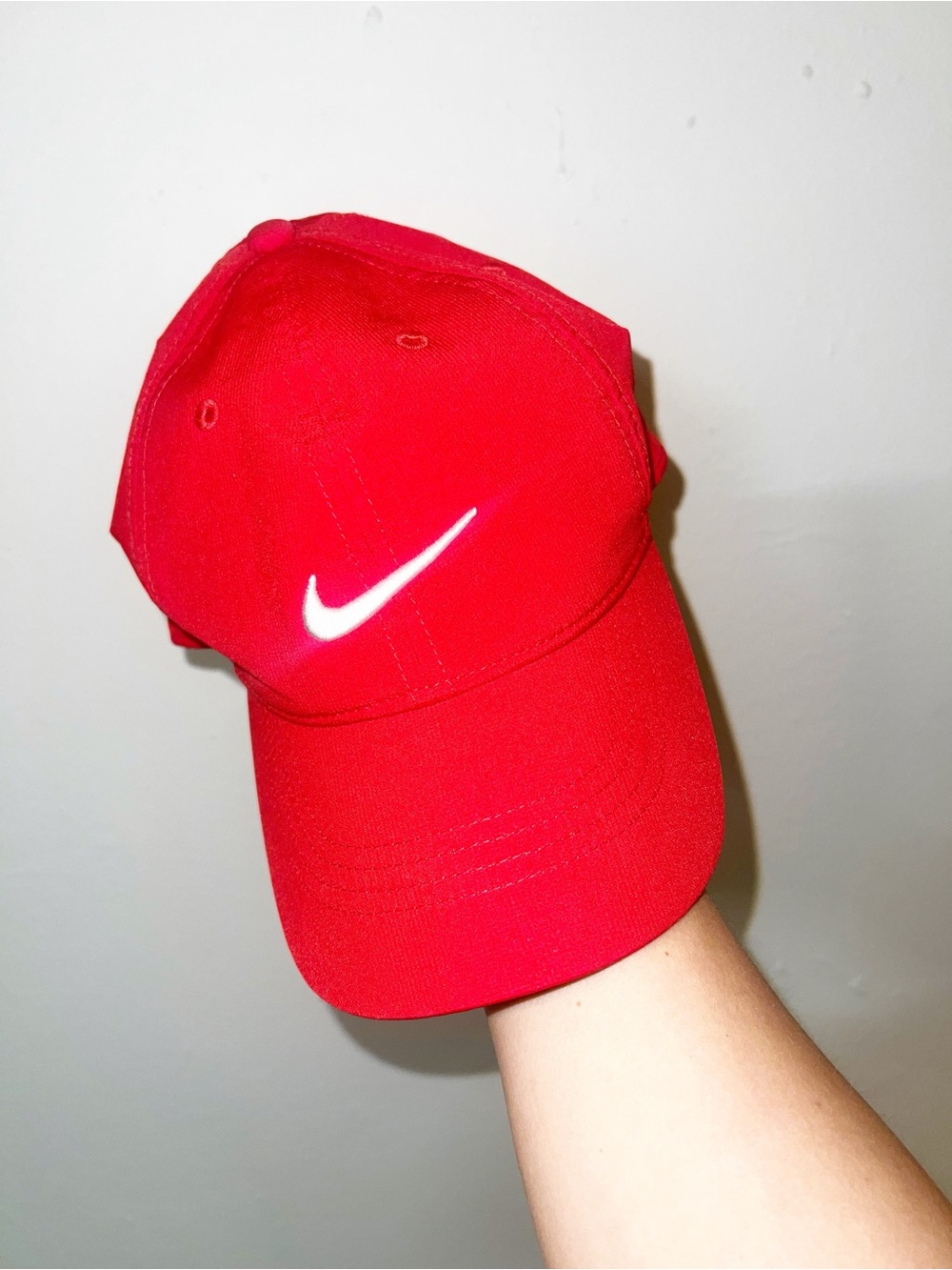 Nike Legacy91 Dri-Fit Red with Black Interior Performance Cap with White Logo